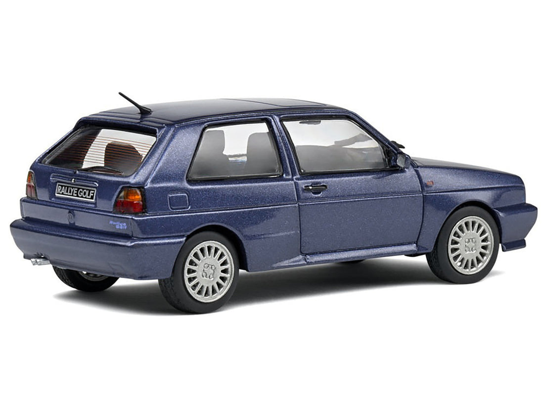 1989 Volkswagen Golf Rallye G60 Syncro Blue Metallic 1/43 Diecast Model Car by Solido-2