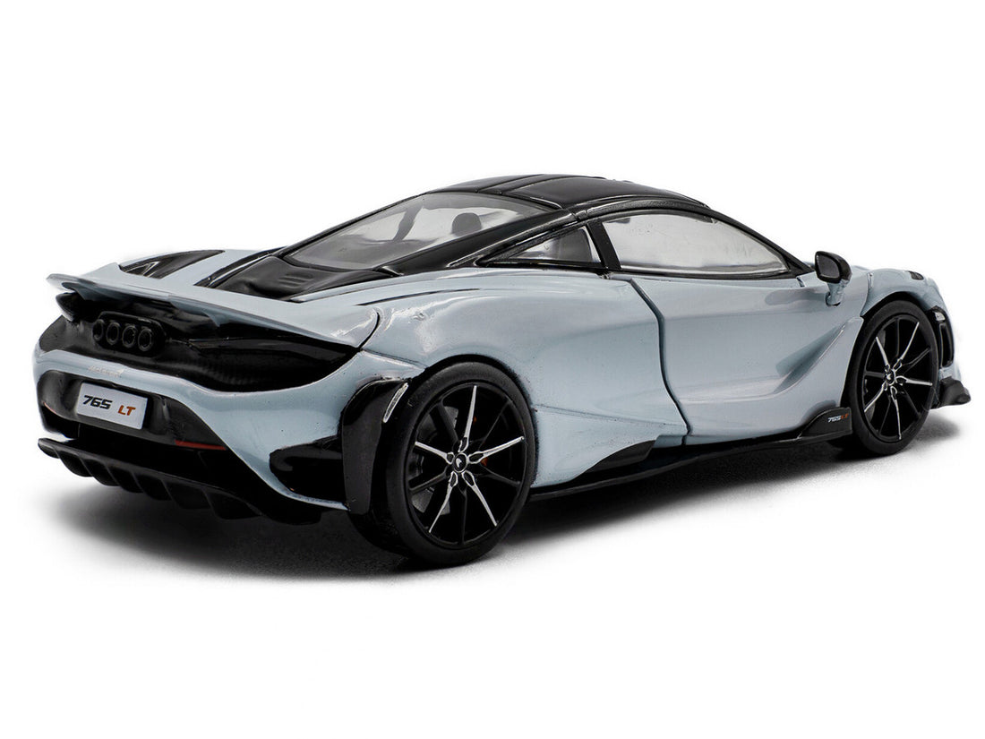 McLaren 2020 765LT Ceramic Gray with Black Top 1/43 Diecast Model Car by Solido 3