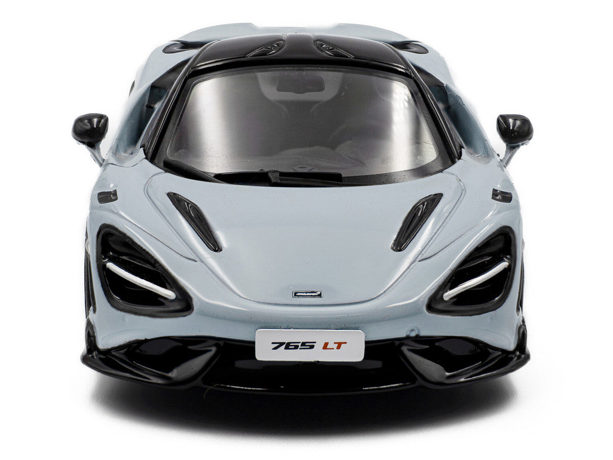 McLaren 2020 765LT Ceramic Gray with Black Top 1/43 Diecast Model Car by Solido 2