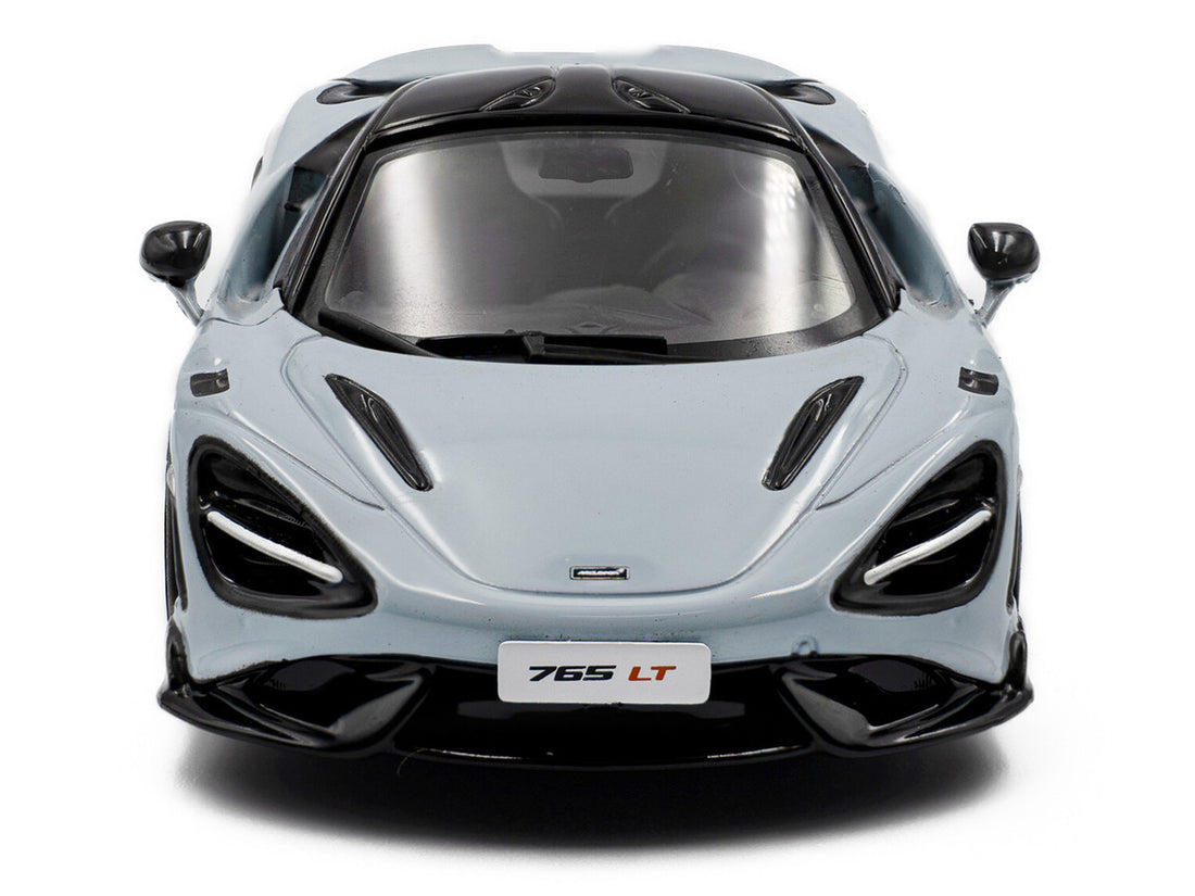 McLaren 2020 765LT Ceramic Gray with Black Top 1/43 Diecast Model Car by Solido 2