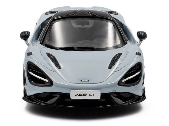 McLaren 2020 765LT Ceramic Gray with Black Top 1/43 Diecast Model Car by Solido 2