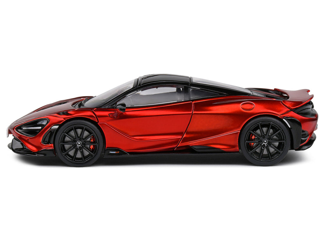 2020 McLaren 765 LT Volcano Red Metallic with Black Top 1/43 Diecast Model Car by Solido-1