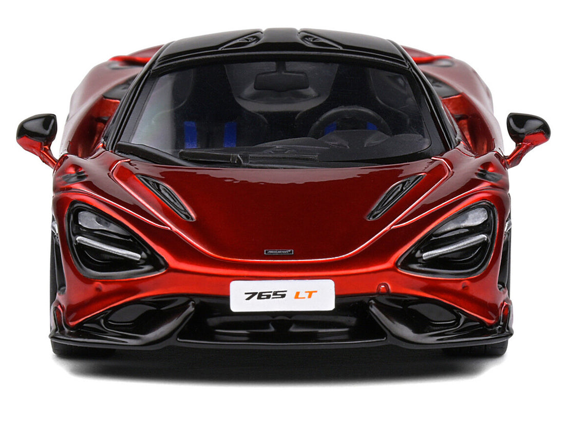 2020 McLaren 765 LT Volcano Red Metallic with Black Top 1/43 Diecast Model Car by Solido-3