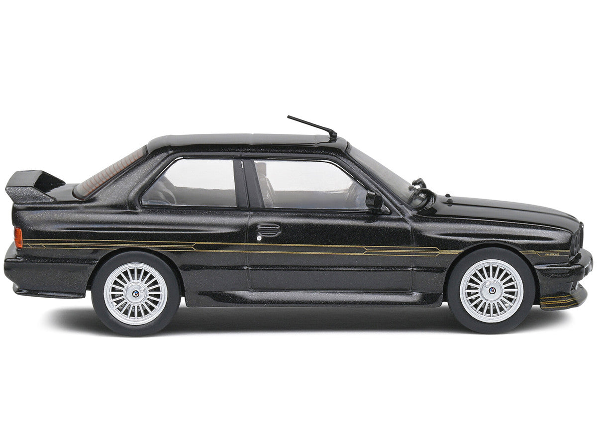 1989 BMW E30 M3 Alpina B6 3.5S Diamond Black Metallic 1/43 Diecast Model Car by Solido-1