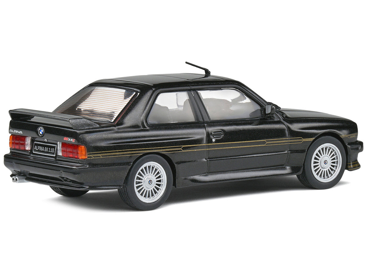 1989 BMW E30 M3 Alpina B6 3.5S Diamond Black Metallic 1/43 Diecast Model Car by Solido-2