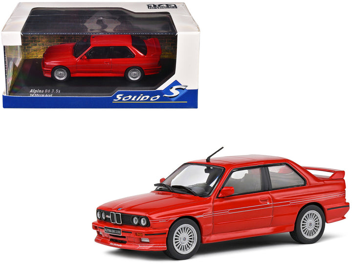 1990 BMW Alpina B6 (E30) Brilliant Red 1/43 Diecast Model Car by Solido-0