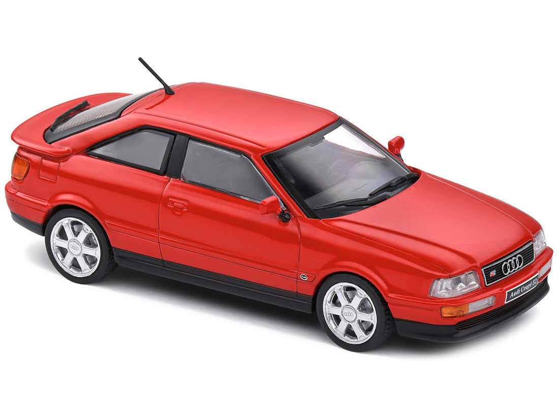 1992 Audi Coupe S2 Lazer Red 1/43 Diecast Model Car by Solido-3