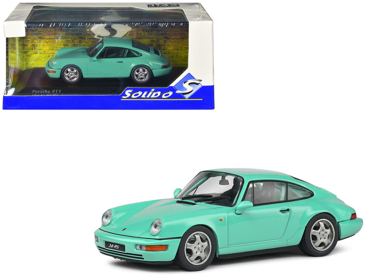 Porsche 911 (964) RS Clubsport Mint Green 1/43 Diecast Model Car by Solido 4
