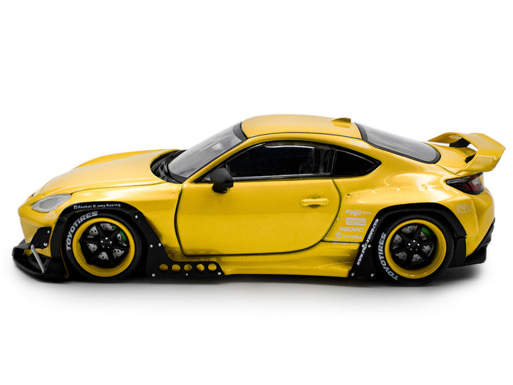 Toyota 2022 Pandem GR86 Yellow 1/43 Diecast Model Car by Solido