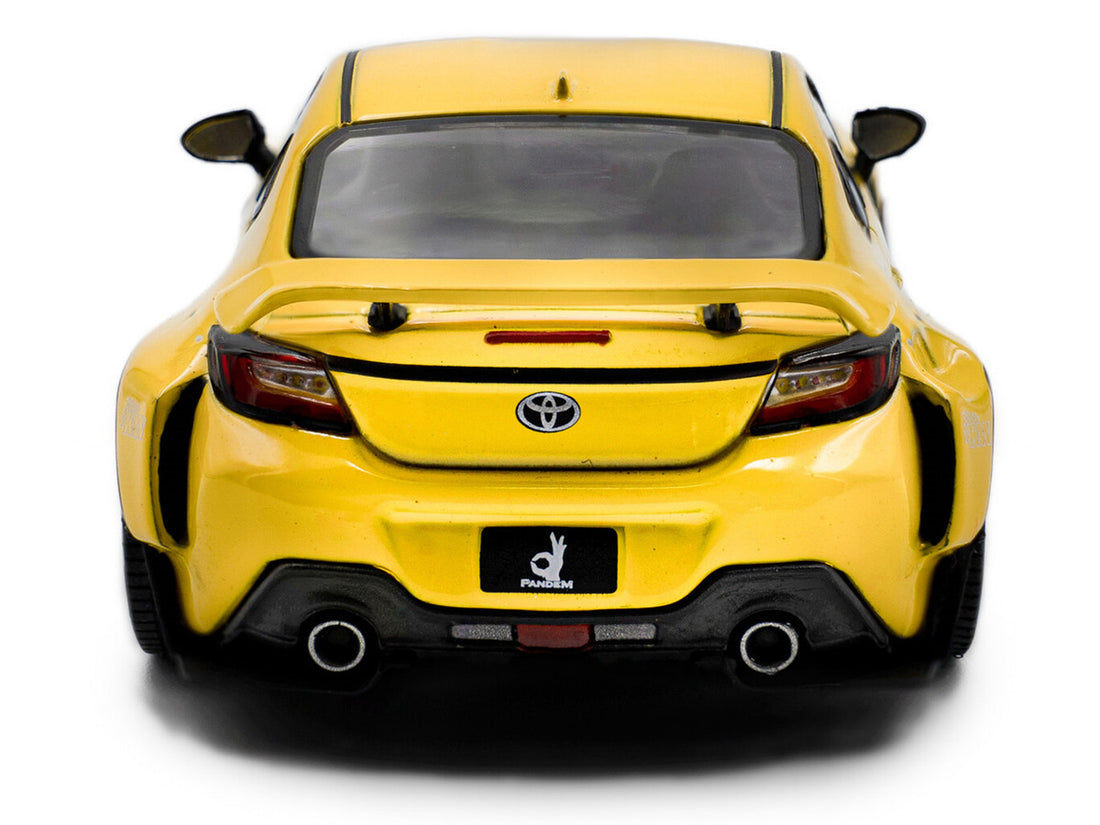 Toyota 2022 Pandem GR86 Yellow 1/43 Diecast Model Car by Solido 3
