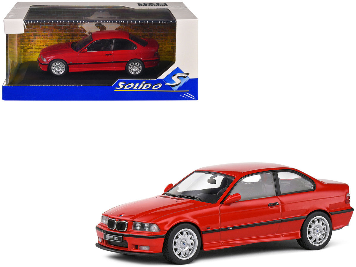1999 BMW E36 M3 Coupe Brilliant Red 1/43 Diecast Model Car by Solido-4