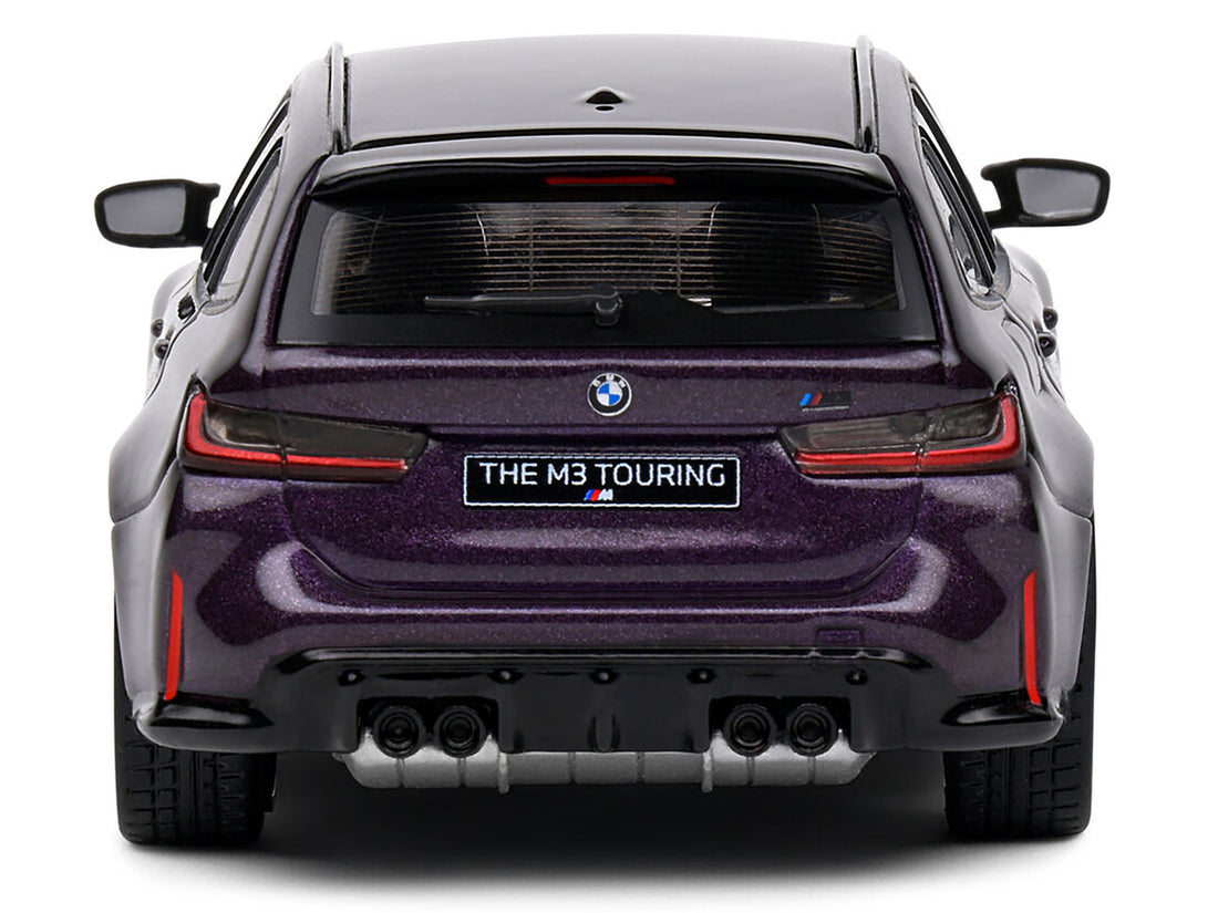 2023 BMW M3 Touring (G81) Competition Daytona Violet Metallic with Black Top 1/43 Diecast Model Car by Solido-3