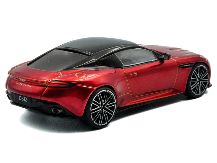 2023 Aston Martin DB12 Coupe Hyper Red Metallic with Black Top 1/43 Diecast Model Car by Solido-1