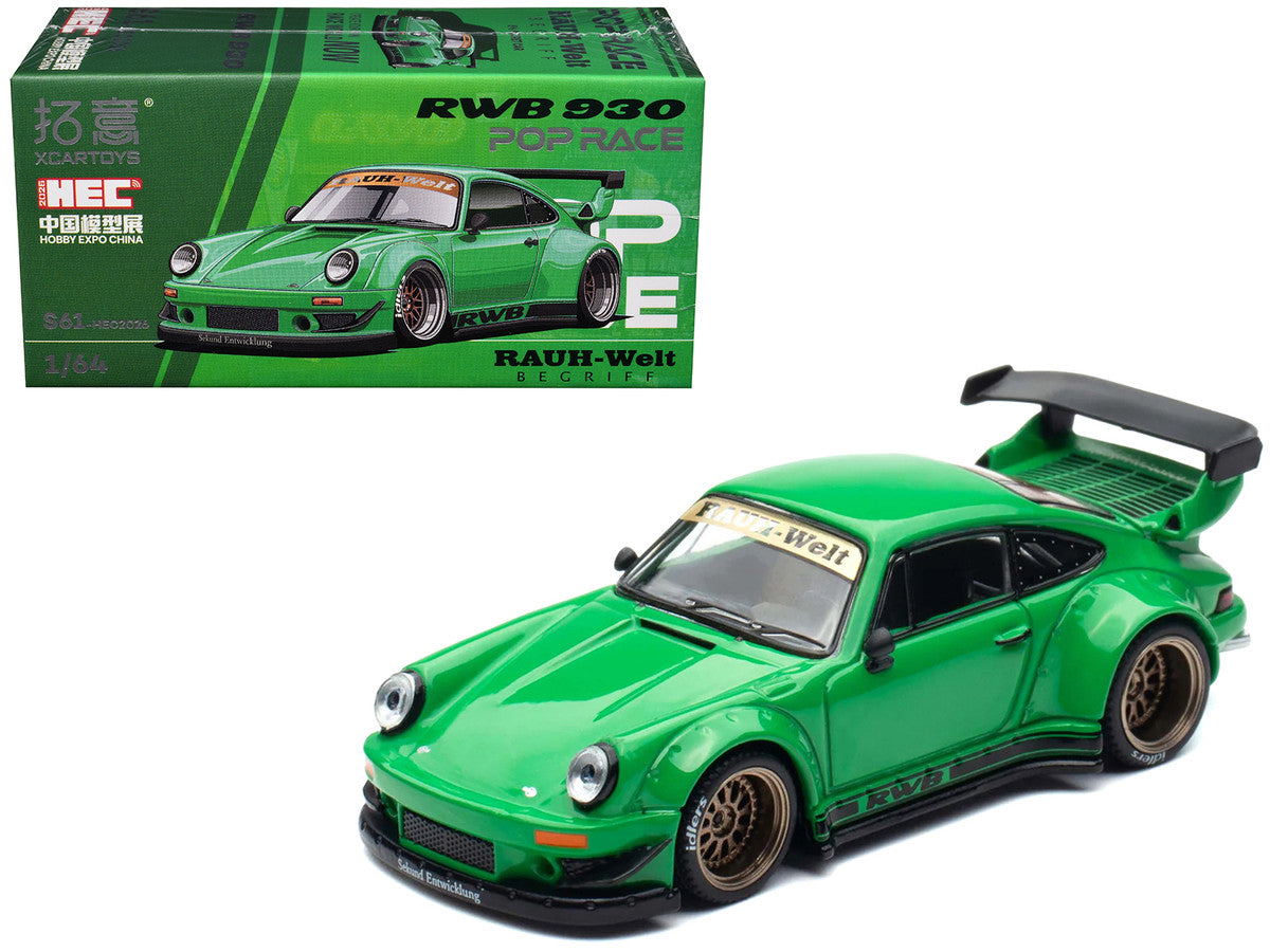 RWB 930 Green "Hobby Expo China 2026" 1/64 Diecast Model Car by Pop Race 5