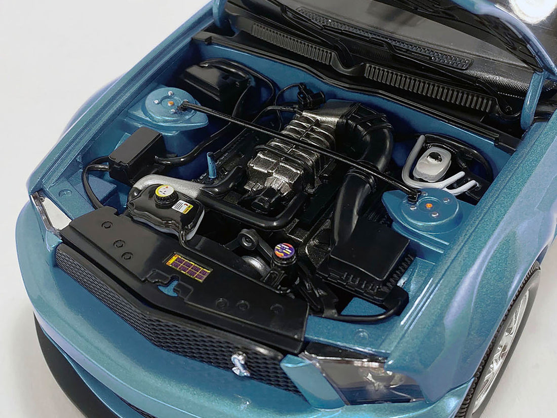 2007 Ford Shelby GT500 Windveil Blue Metallic "Shelby Collectibles" Series 1/18 Diecast Model Car by ACME-1