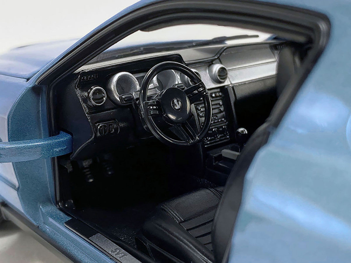 2007 Ford Shelby GT500 Windveil Blue Metallic "Shelby Collectibles" Series 1/18 Diecast Model Car by ACME-0