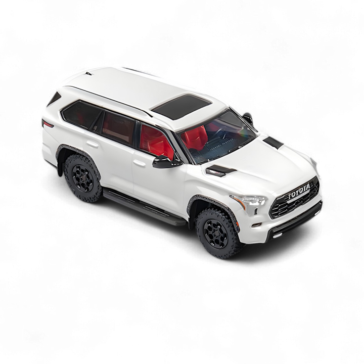 Toyota sequoia pearl white 1:64 by CM MODEL 2