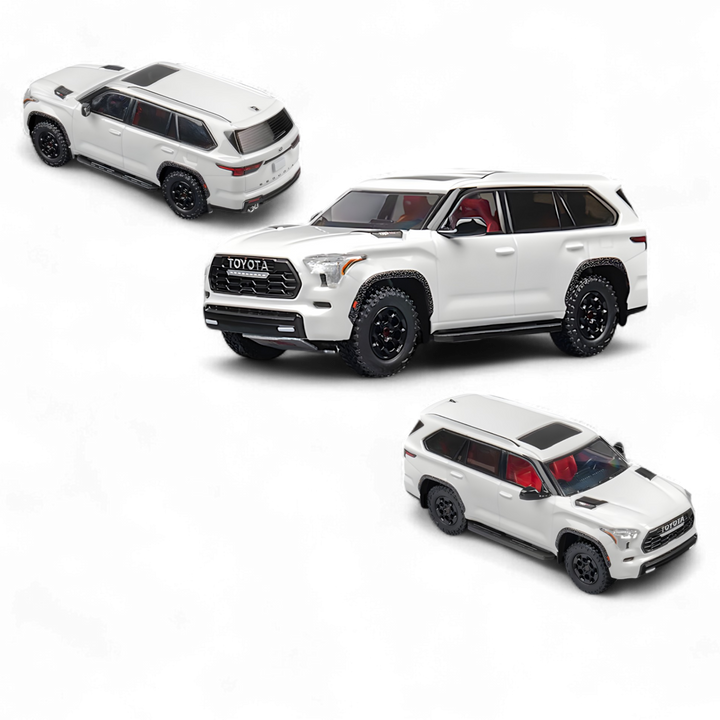 Toyota sequoia pearl white 1:64 by CM MODEL