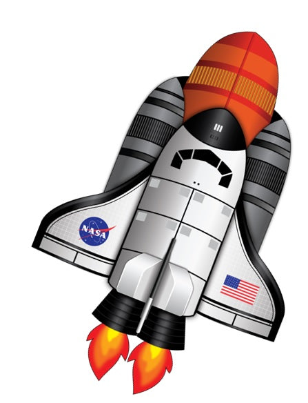 58" Tall SuperSize Ultra Shuttle Booster Ripstop Nylon Spaceship &amp; Rocket Booster Kite