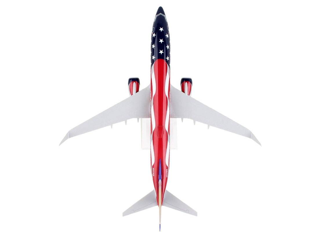 Boeing 737-800 Commercial Aircraft "Southwest Airlines - Freedom One" (N500WR) USA Flag Livery (Snap-Fit) 1/130 Plastic Model by Skymarks-3