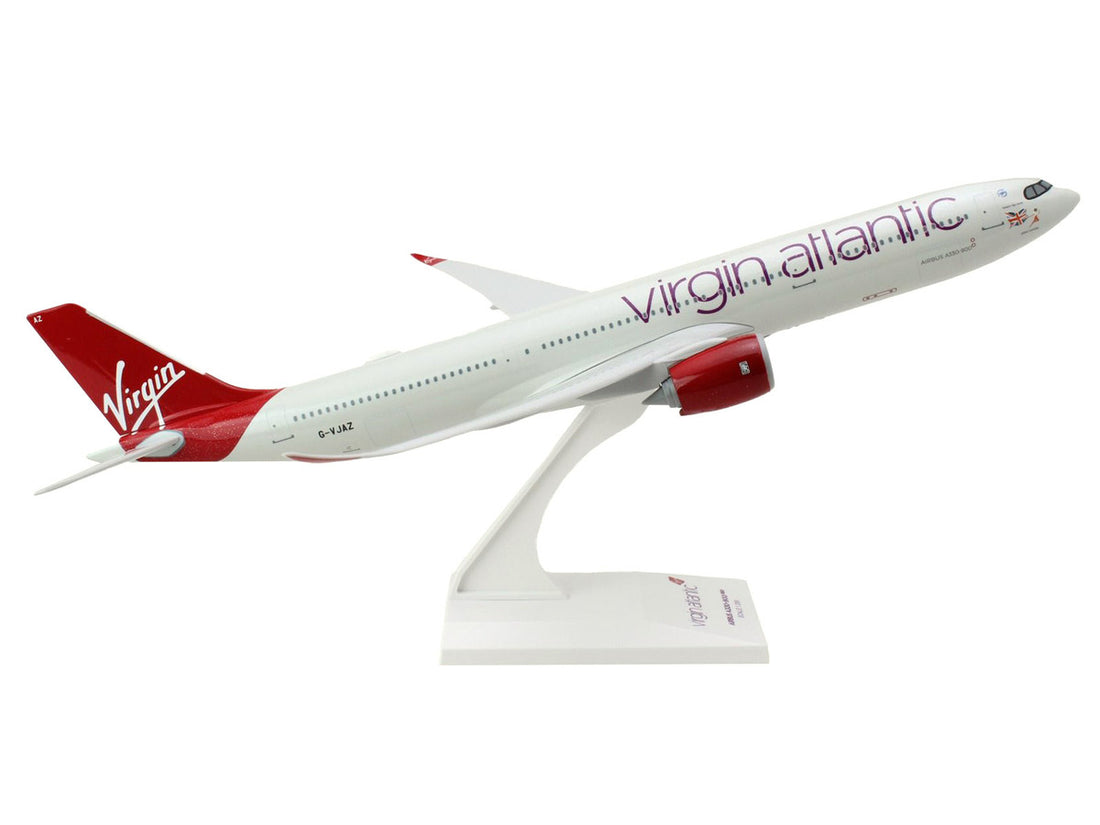 Airbus A330-900 Commercial Aircraft "Virgin Atlantic" (G-VJAZ) Gray with Red Tail (Snap-Fit) 1/200 Plastic Model by Skymarks-1