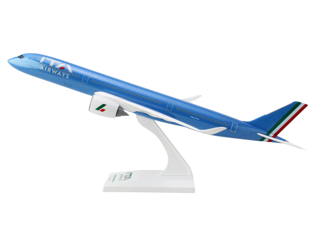 Airbus A350-900 Commercial Aircraft "ITA Airways" Blue with Striped Tail (Snap-Fit) 1/200 Plastic Model by Skymarks-2