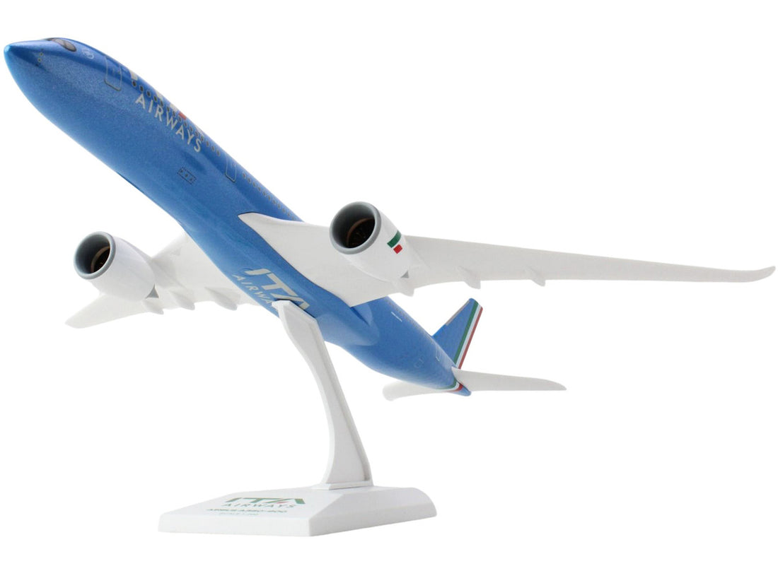 Airbus A350-900 Commercial Aircraft "ITA Airways" Blue with Striped Tail (Snap-Fit) 1/200 Plastic Model by Skymarks-0