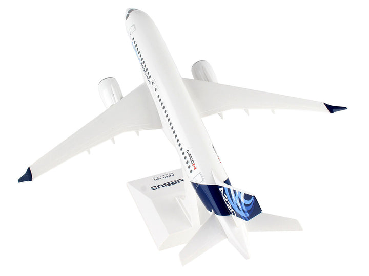 Airbus A220-100 Commercial Aircraft "Airbus Corporate Livery" (C-FFDO) White with Blue Tail (Snap-Fit) 1/100 Plastic Model by Skymarks-1