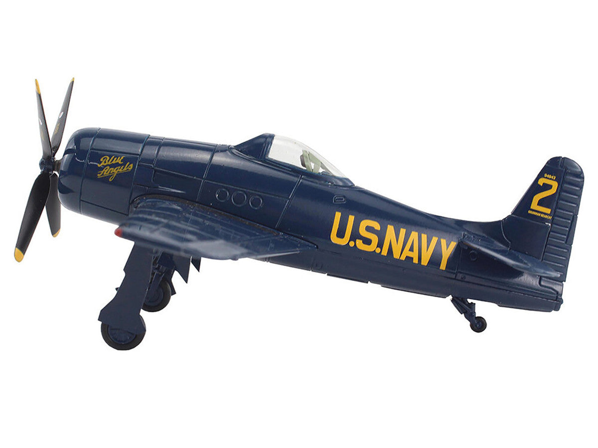 Grumman F8F Bearcat Fighter Aircraft "Blue Angels #2" (1946) United States Navy "SkyMax Models" Series 1/72 Diecast Model by Hobby Master-1