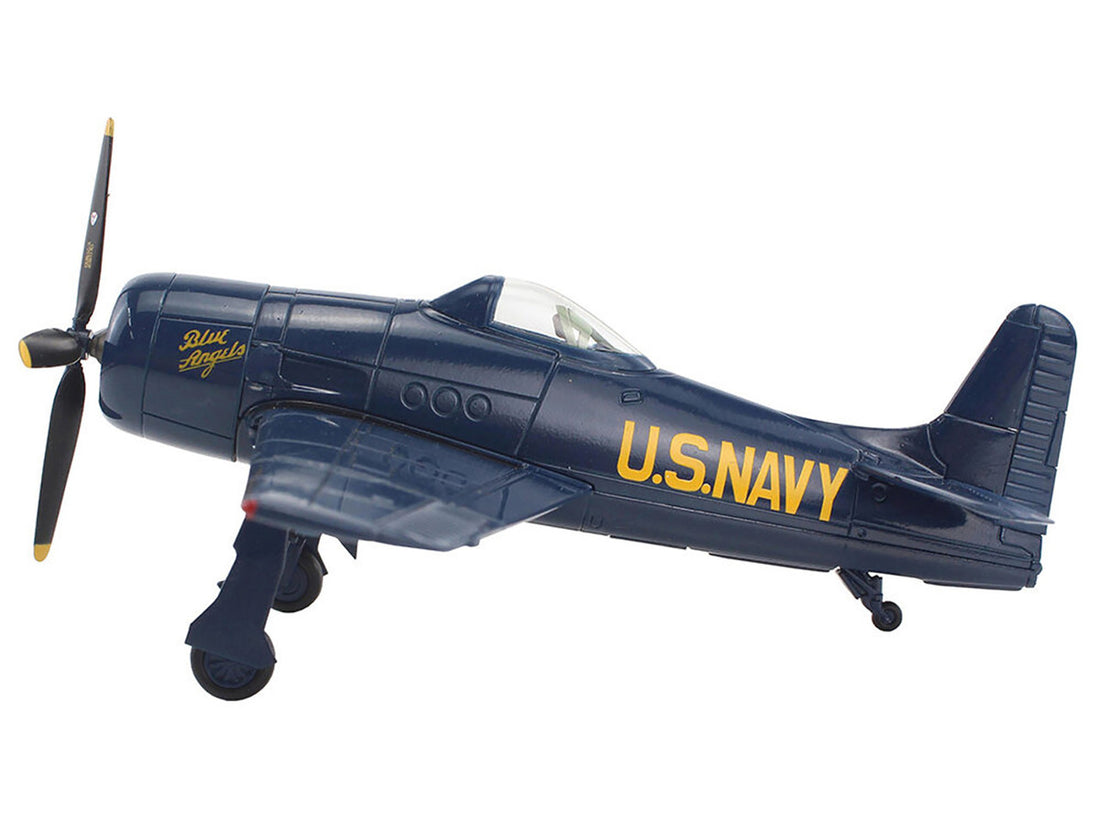 Grumman F8F Bearcat Fighter Aircraft "Blue Angels (#1-5 decals)" (1946) United States Navy "SkyMax Models" Series 1/72 Diecast Model by Hobby Master-1