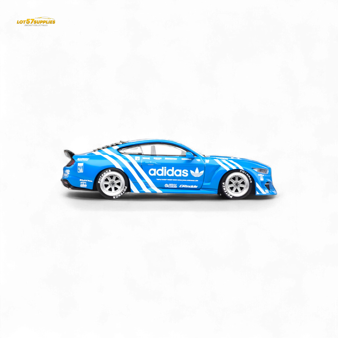 Ford Mustang GT Widebody Modified - A d i d a s Clover 1:64 by Liberty64