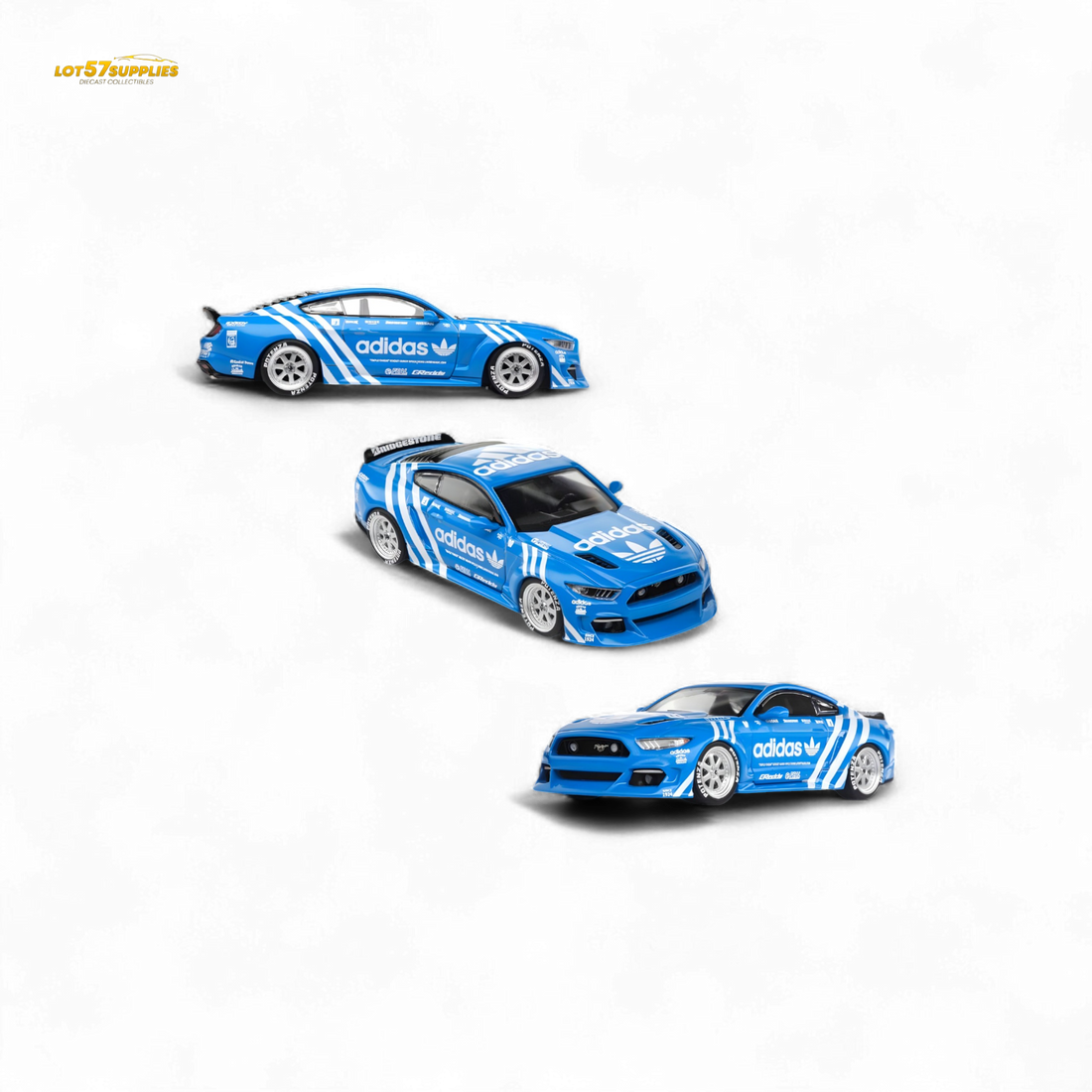 Ford Mustang GT Widebody Modified - A d i d a s Clover 1:64 by Liberty64