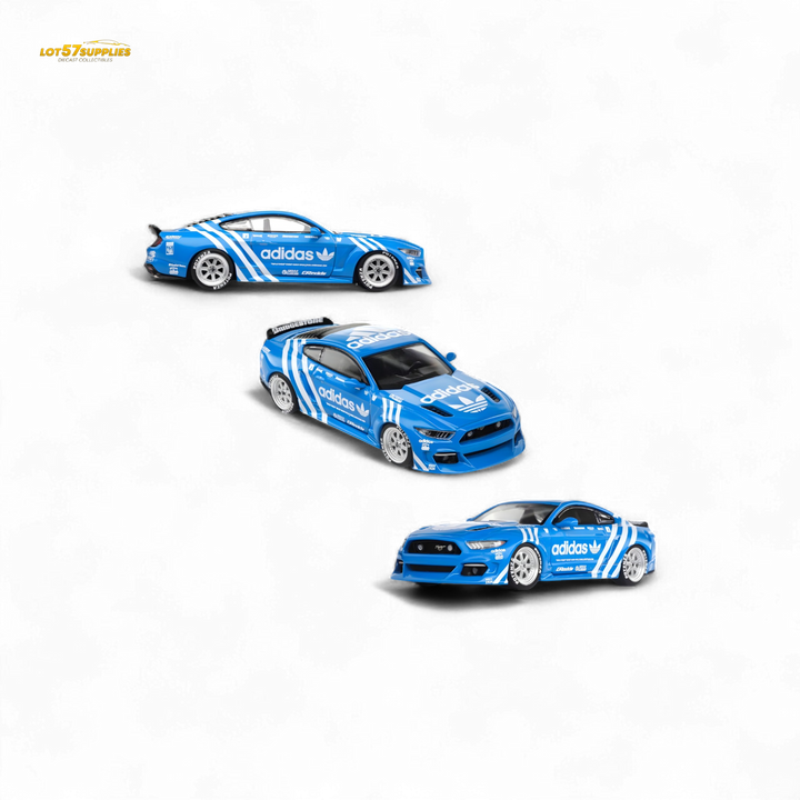 Ford Mustang GT Widebody Modified - A d i d a s Clover 1:64 by Liberty64
