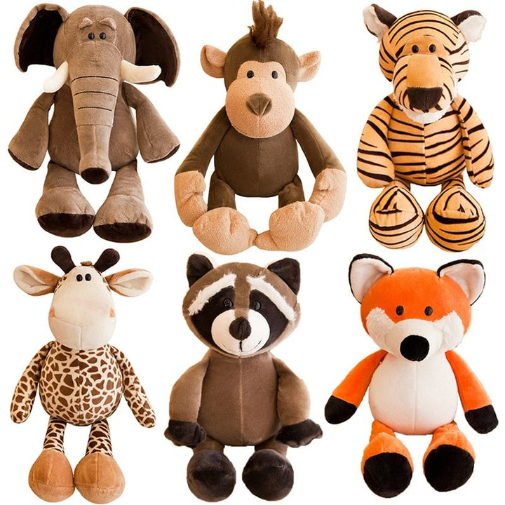 Safari Adventure Plush Animal Toy Collection