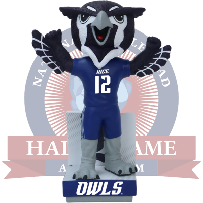 Sammy the Owl Rice Owls Mascot Bobblehead