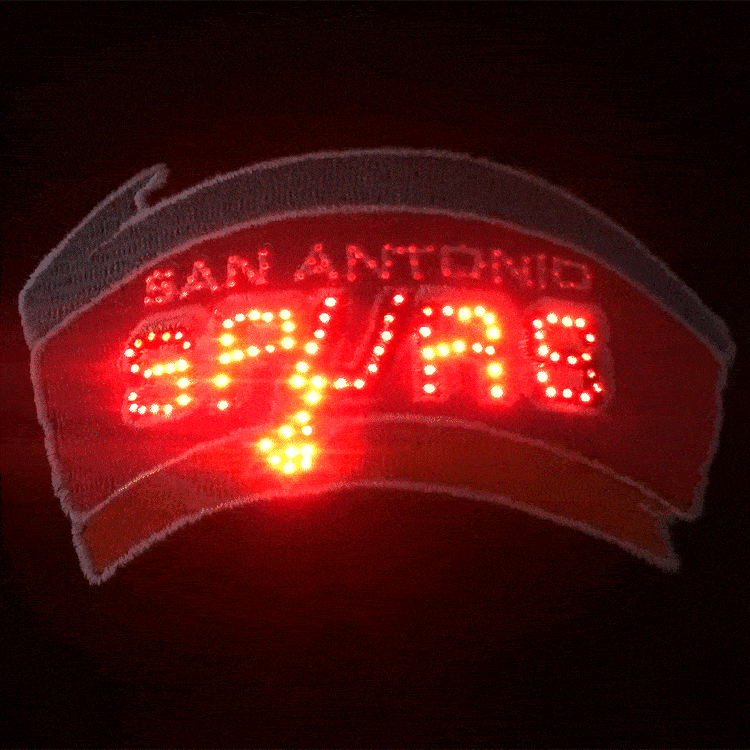 San Antonio Spurs Flashing Fiber Optic Cap-1
