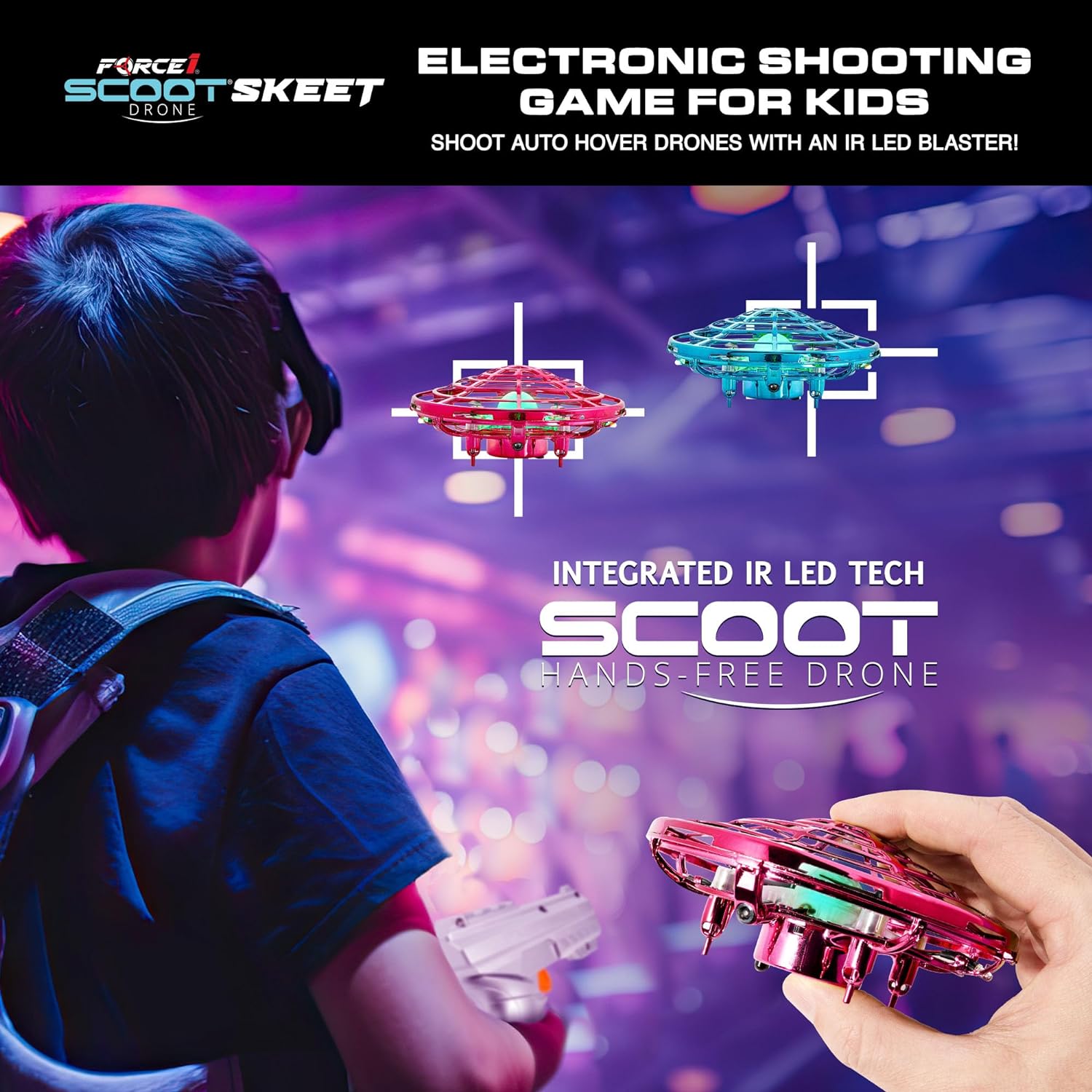 Scoot Skeet Flying Drone - Pink/Blue Duo 4