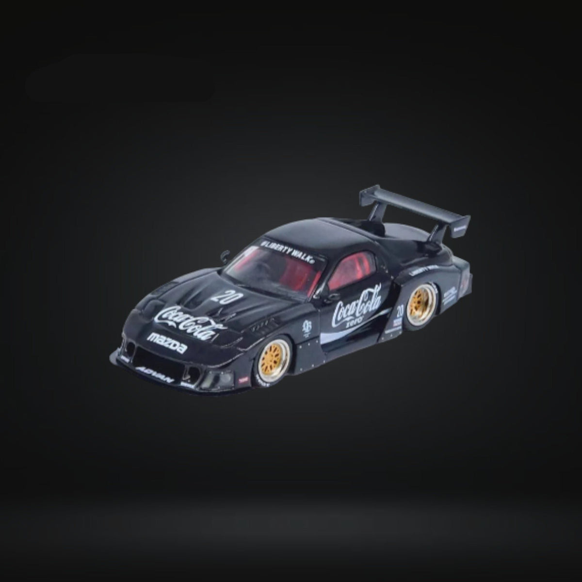 Mazda RX-7 LBWK in Black 1:64 by Inno64 IN64-LBWK-RX7-01 – Big Boy Toys