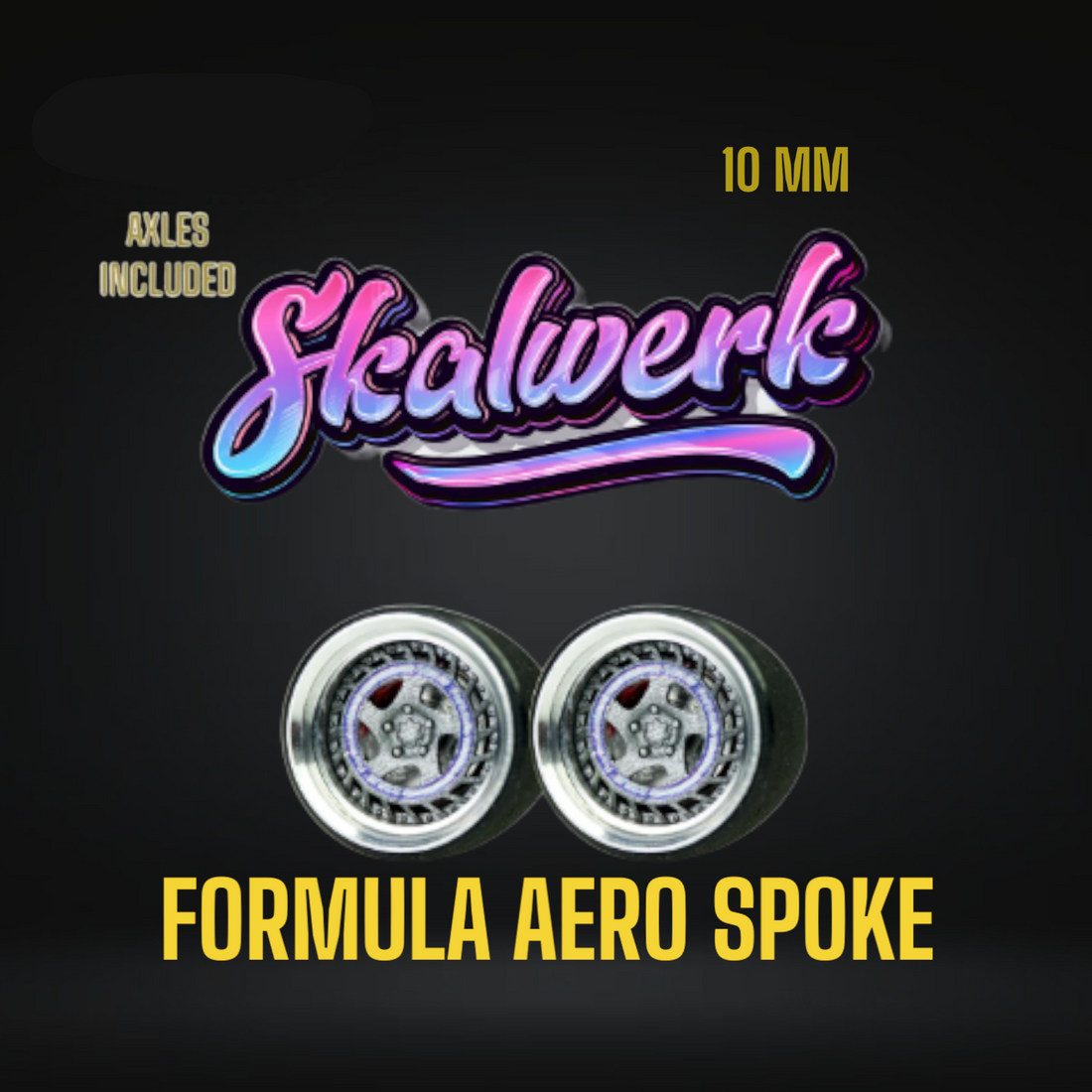 SKALWERK Wheels 1:64 10mm High Quality Wheels With Bearing System GROUP 3f