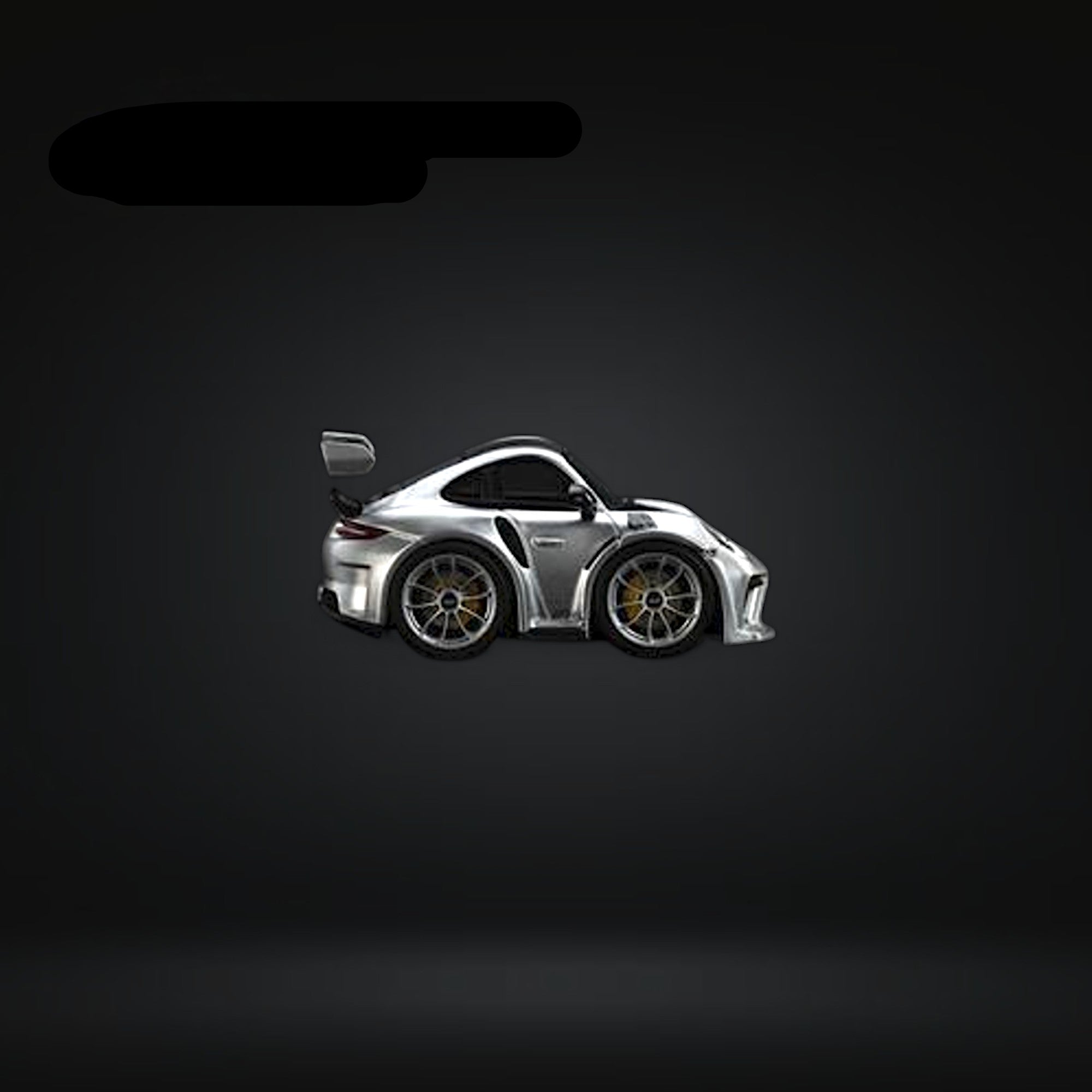 Porsche 911 GT3 RS Egg Cart SILVER Limited to 299 PCS 1:64 Resin by MINICRAFTSMAN 2