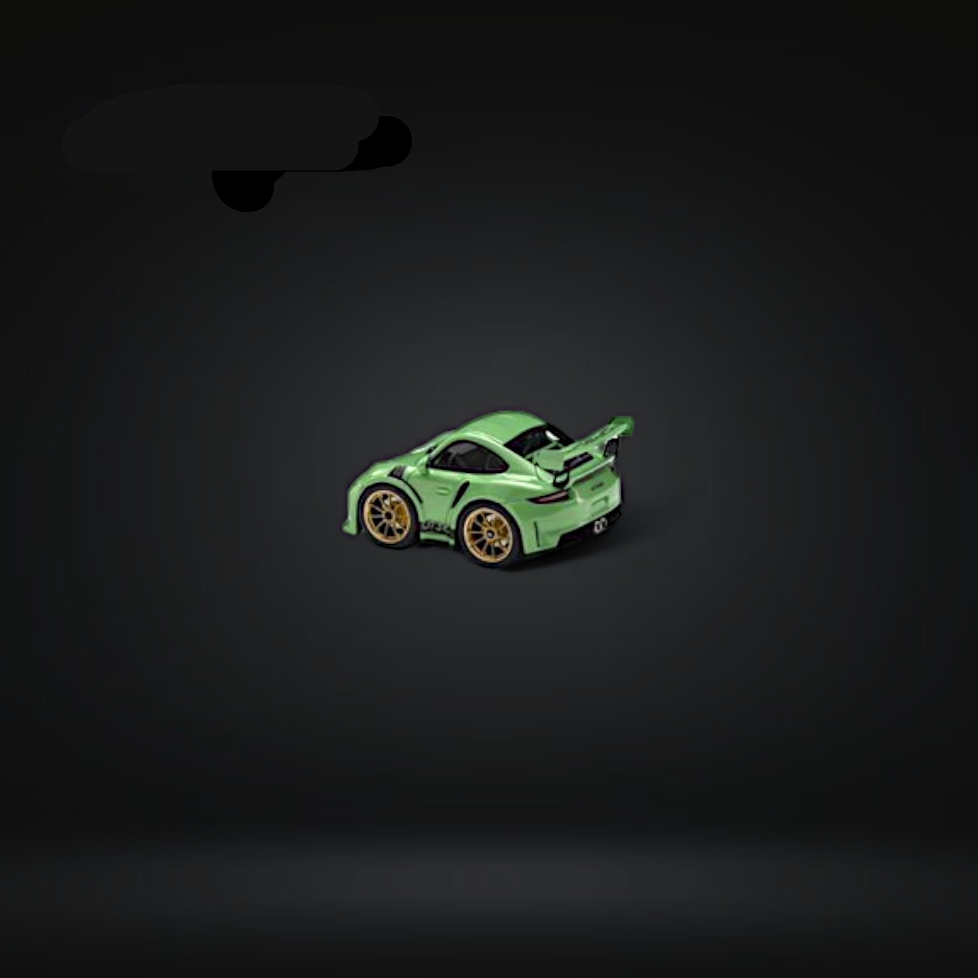 Porsche 911 GT3 RS Egg Cart GREEN Limited to 299 PCS 1:64 Resin by MINICRAFTSMAN 3