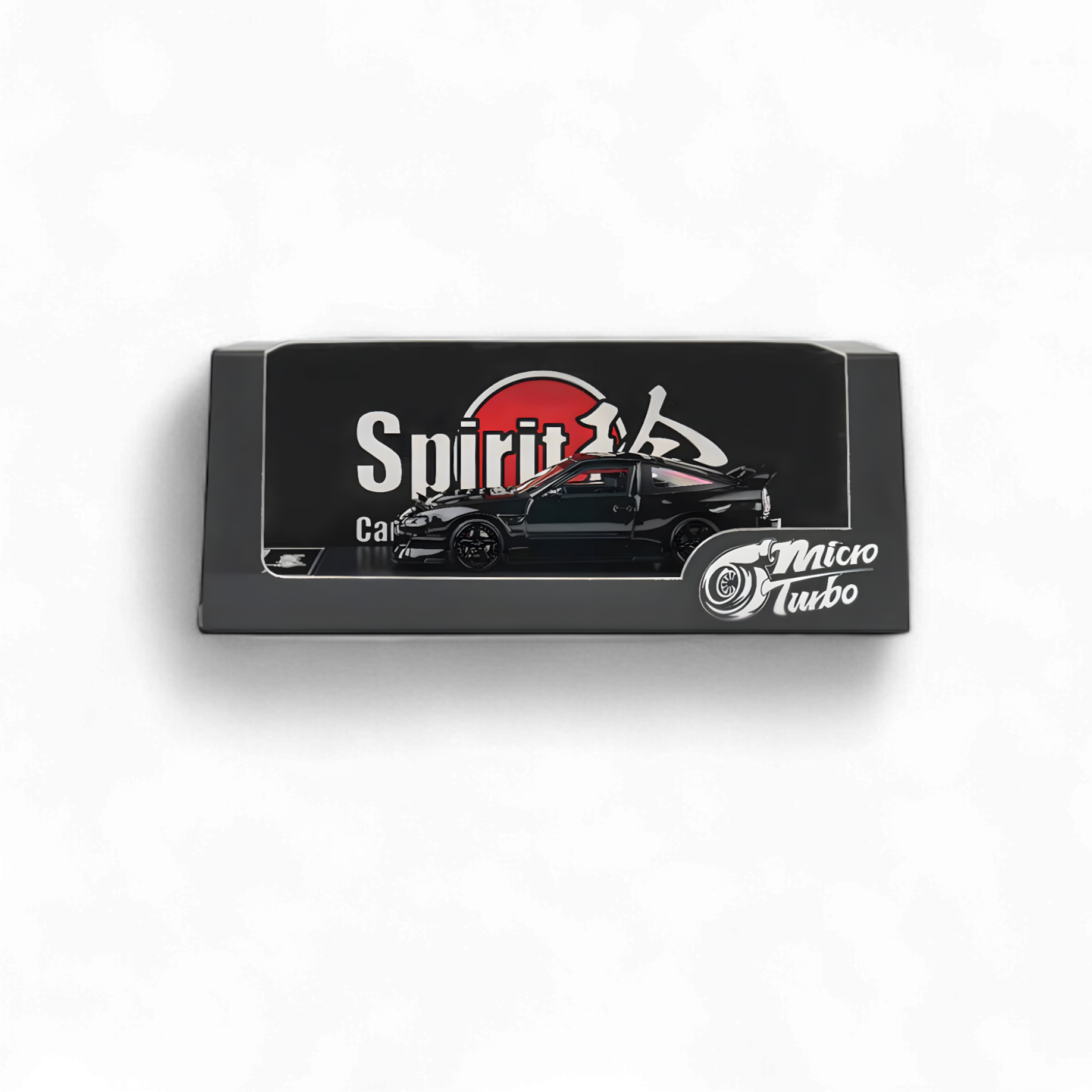 Nissan Custom 180SX Type X Metallic Black MIYABI 1:64 by MicroTurbo  2