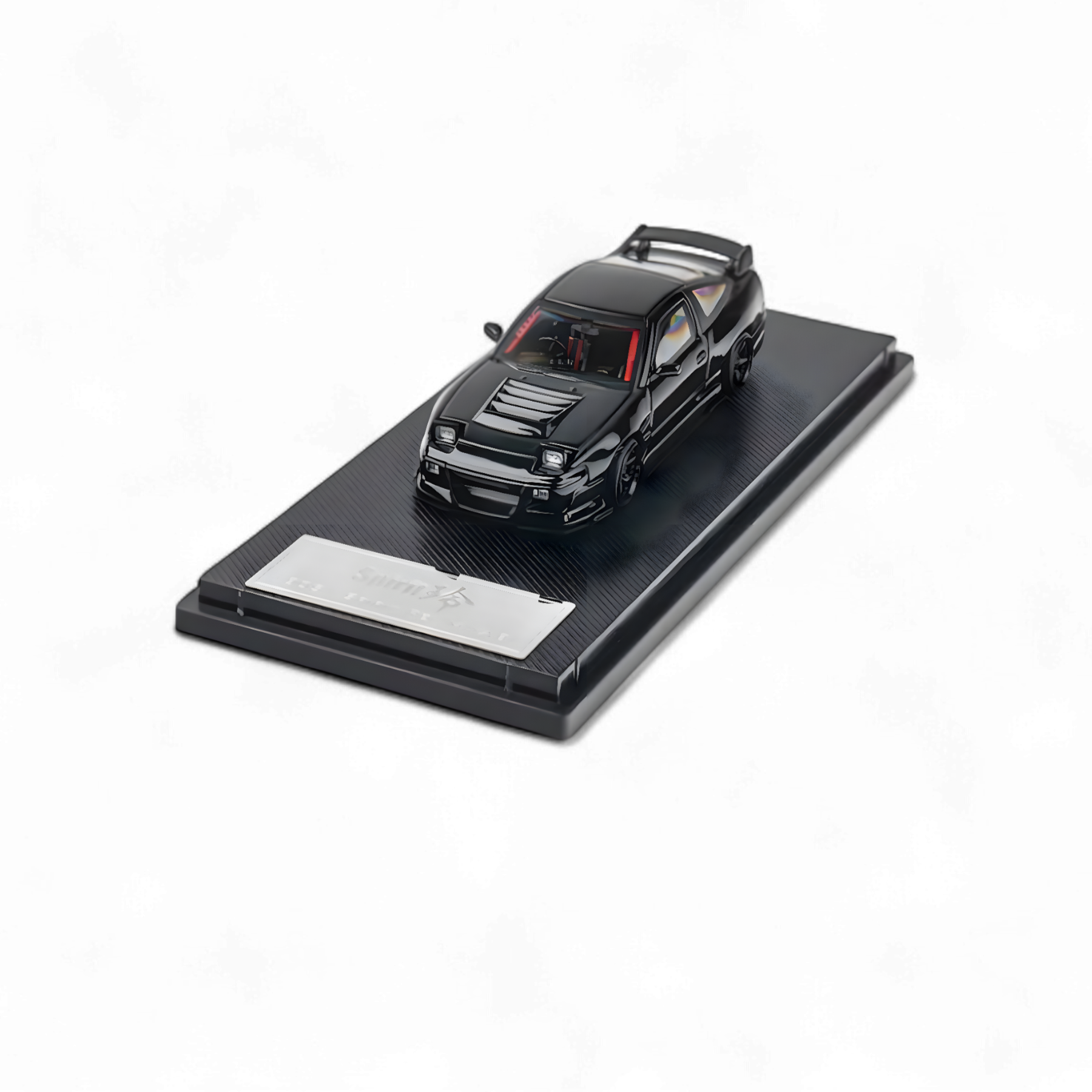 Nissan Custom 180SX Type X Metallic Black MIYABI 1:64 by MicroTurbo  5