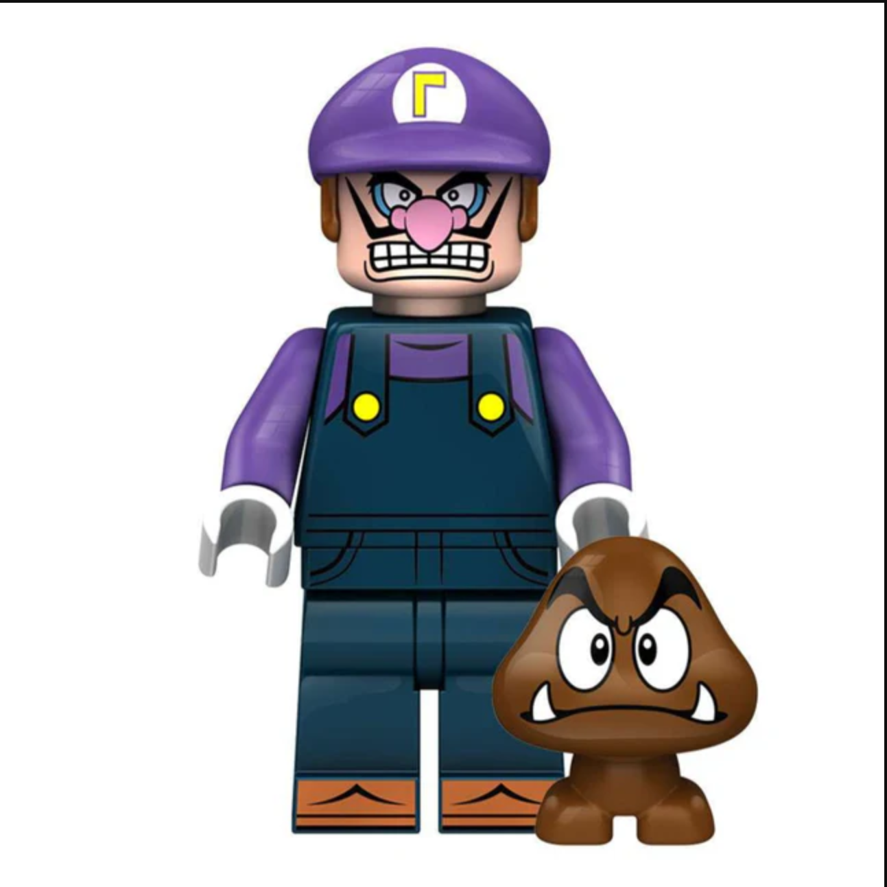 Waluigi Minifigure for Lego 2