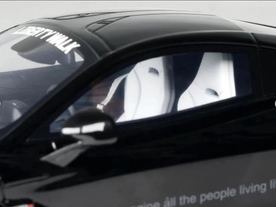 2023 McLaren 720S "LB-Works - Liberty Walk" Black 1/18 Model Car by GT Spirit