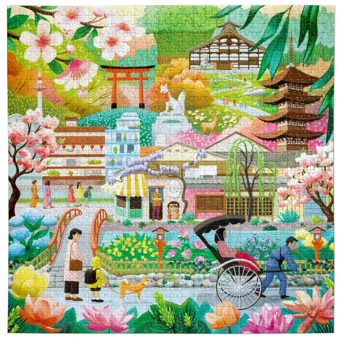 Seasons in Kyoto 1000 Piece Jigsaw Puzzle eeBoo 2