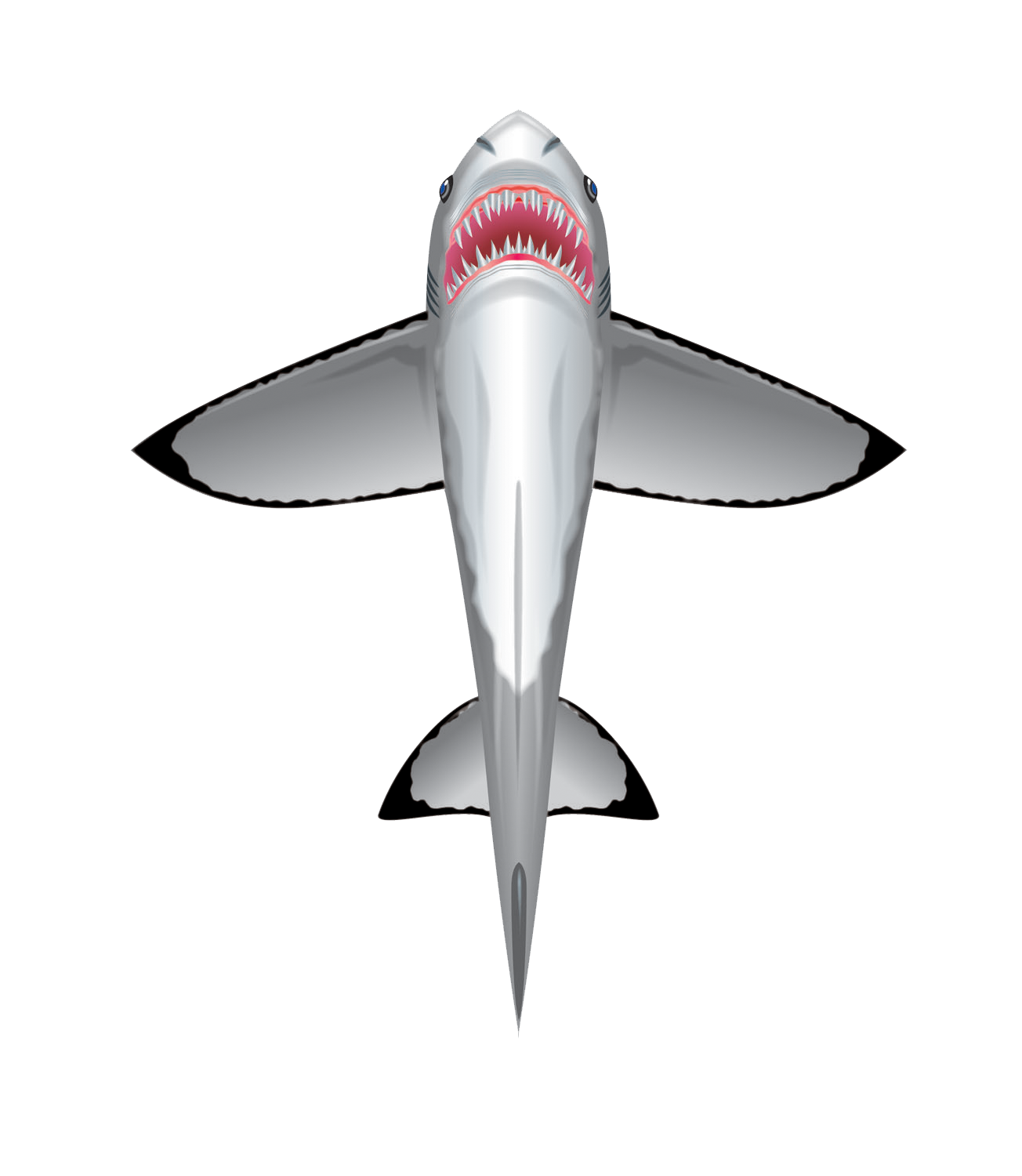 Kites - SeaLife 60 inch tall Nylon Shark Kite