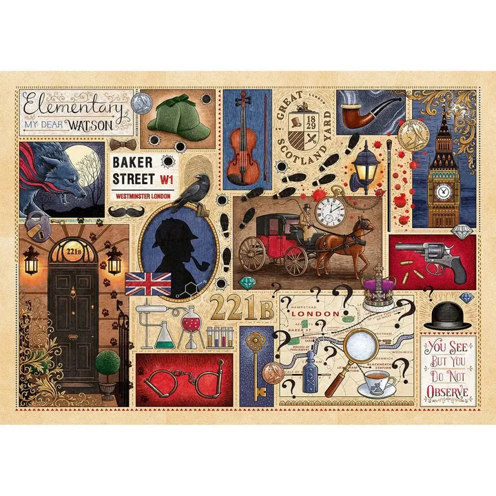 Sherlock Holmes 1000 Piece Jigsaw Puzzle Gibsons 2