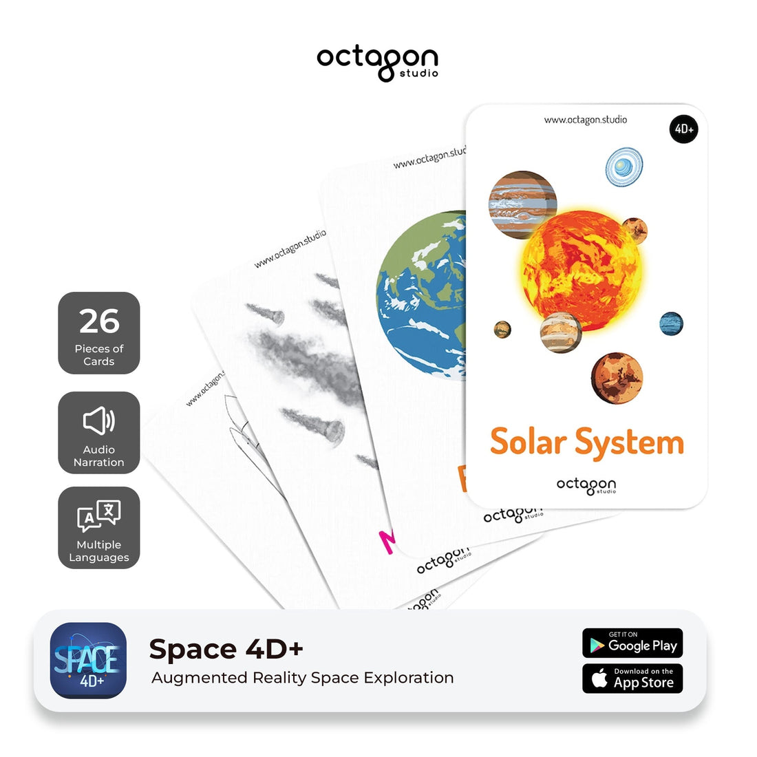Space 4D+ Augmented Reality Cards 2
