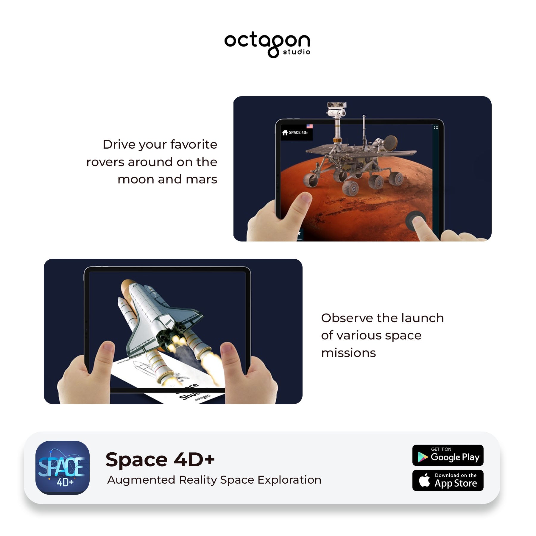 Space 4D+ Augmented Reality Cards 3